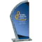 Hawk Glass Award Blue & Silver