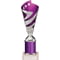 Hurricane Multisport Plastic Tube Cup Silver & Purple