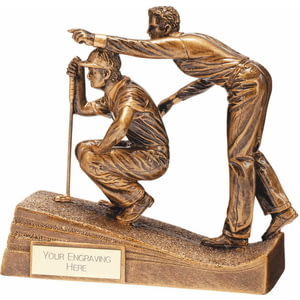 Horizon Golf Putting Resin Figure Gold 150mm