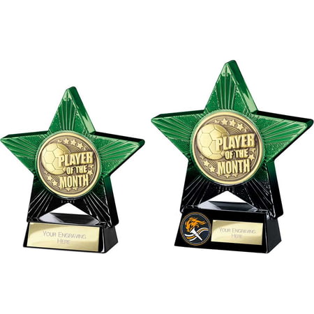 Superstar Player of Month Award Green & Black