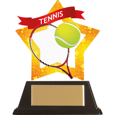 Mini-Star Tennis Acrylic Plaque 100mm