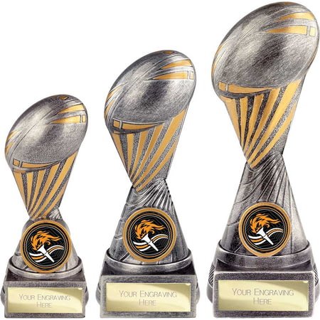 Digital Rugby Award Antique Silver & Gold