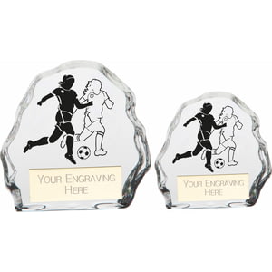 Mystique Football Female Glass Award
