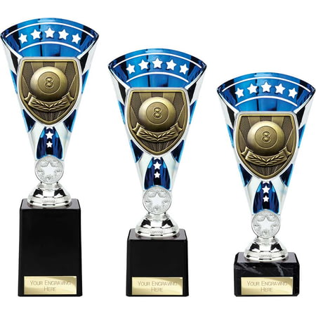 Cobra Star Cup Pool Silver & Blue