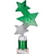 Trinity Star Multisport Tube Trophy Green & Silver