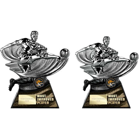 Power Strike Football Most Improved Gunmetal & Black