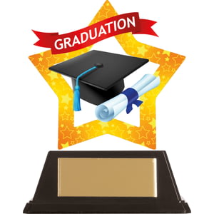 Mini-Star Graduation Acrylic Plaque 100mm