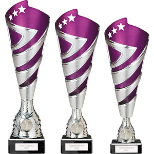 Hurricane Altitude Plastic Cup Silver & Purple