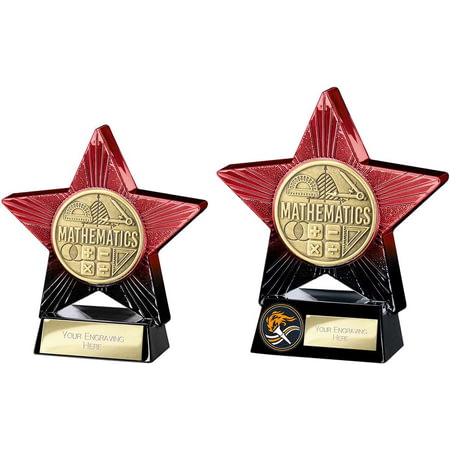 Superstar Maths Award Red & Black