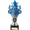 5 Star Trophy Blue and Silver