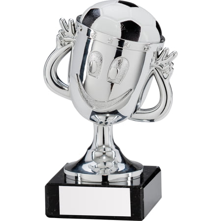 Big Fun Football Plastic Silver Trophy Silver 120mm