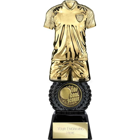 Intensity Football Top Scorer Award Gold & Carbon Black 260mm