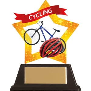 Mini-Star Cycling Acrylic Plaque 100mm