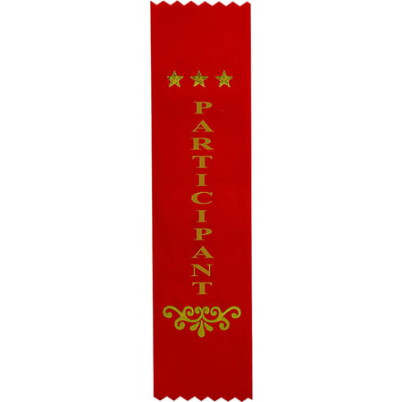 Recognition Participant Ribbon Red 200 x 50mm