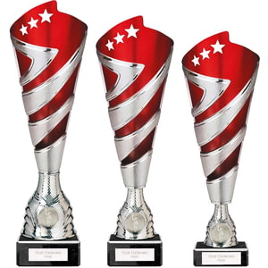 Hurricane Altitude Plastic Cup Silver & Red