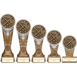 Ikon Tower Hockey Award Antique Silver & Gold