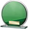 Seismic Multisport Circle Mirror Glass Green & Silver Thick