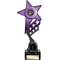 Innov8 Star Plastic Trophy Purple & Black.