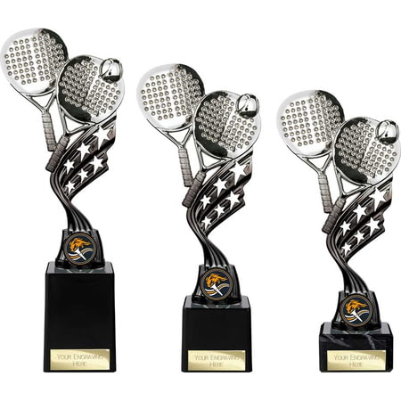 Innov8 Padel Plastic Trophy Silver & Black