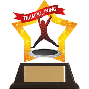 Mini-Star Trampolining Acrylic Plaque 100mm