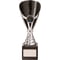 Rising Stars Premium Plastic Trophy Silver & Black
