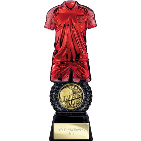 Intensity Football Parents Player Award Red & Carbon Black 260mm