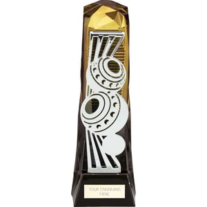 Shard Lawn Bowls Award Fusion Gold & Carbon Black 230mm
