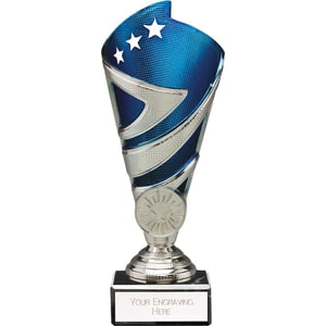 Hurricane Multisport Plastic Cup Silver & Blue