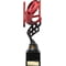 Innov8 Rugby Plastic Trophy Red & Black