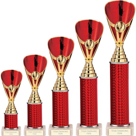 Rising Stars Plastic Trophy - Red