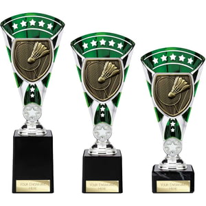 Cobra Star Cup Badminton Silver & Green