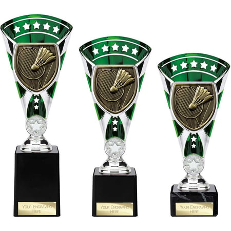 Cobra Star Cup Badminton Silver & Green