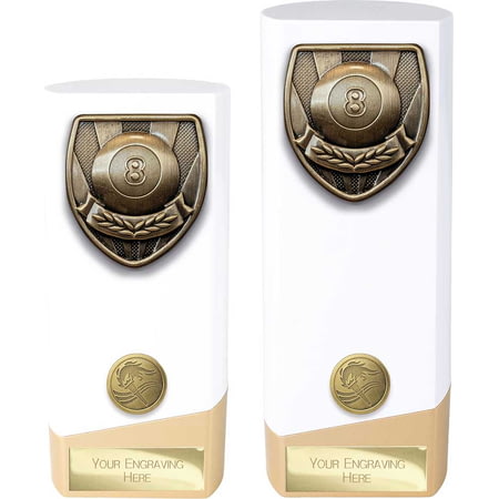 Prime Cobra Pool Award White & Gold