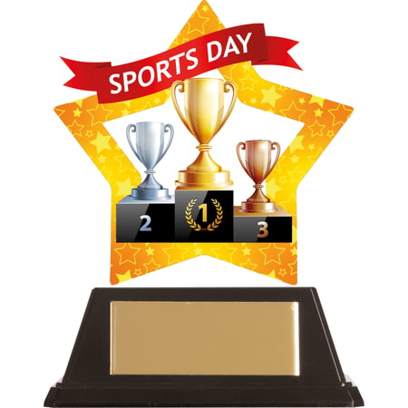Mini-Star Sports Day Acrylic Plaque 100mm