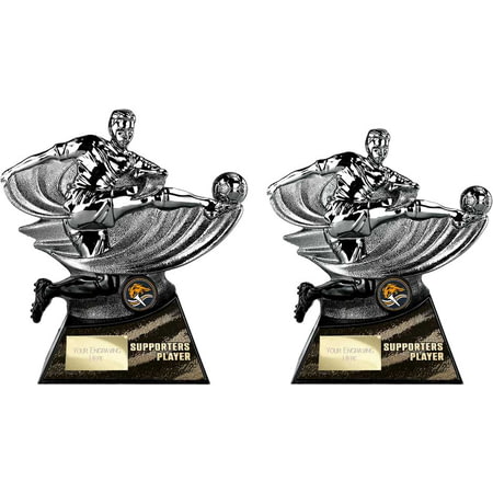 Power Strike Football Supporter Player Gunmetal & Black