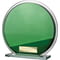 Seismic Multisport Circle Mirror Glass Green & Silver Thick