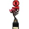 Innov8 Football Plastic Trophy Red & Black