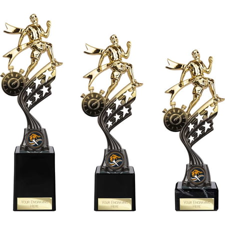 Innov8 Running Plastic Trophy Gold & Black