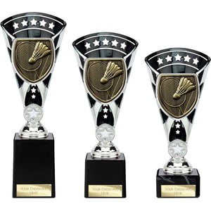 Cobra Star Cup Badminton Silver & Black