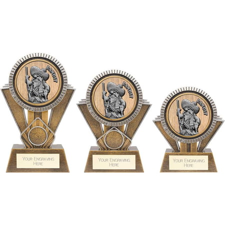 Apex Goof Balls Bandit Award Antique Gold & Silver