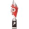 Pizzazz Plastic Trophy Silver & Red