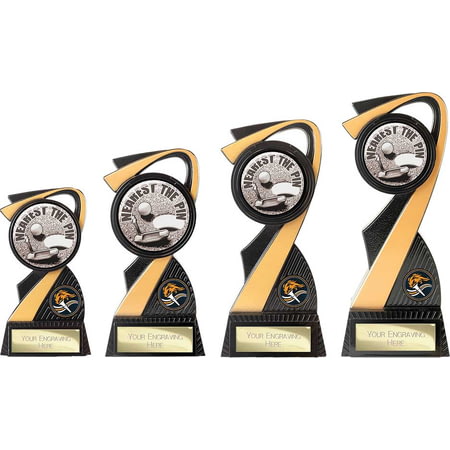 Mania Tower Golf Nearest the Pin Award Carbon Black & Gold