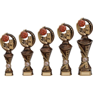 Renegade Basketball Heavyweight Award Antique Bronze & Gold