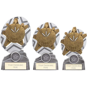 The Stars Darts Plaque Award Silver & Gold