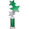 Trinity Star Multisport Tube Trophy Green & Silver