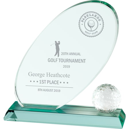 Muirfield Jade Glass Award 195mm