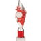 Pizzazz Plastic Tube Trophy Silver & Red