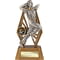 Immense Cricket Bowler Award Antique Gold & Silver 190mm