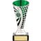 Defender Football Trophy Cup Silver & Green