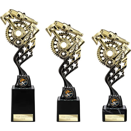 Innov8 Motorsport Plastic Trophy Gold & Black